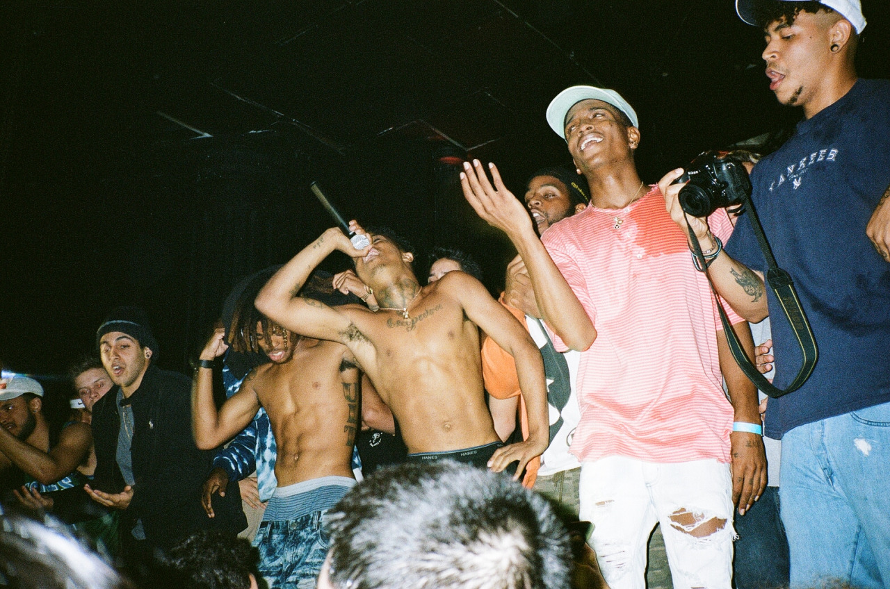 A picture taken at a Xxxtentacion concert.