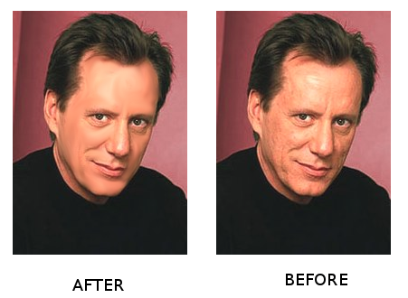 Two pictures of Actor James Woods