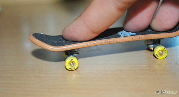 Someone using a techdeck