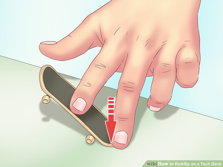 Tech Deck instruction for ollie.